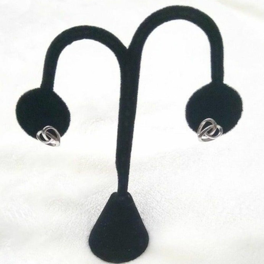 Sterling Silver Celtic Heart Studs - Picture 4 of 4